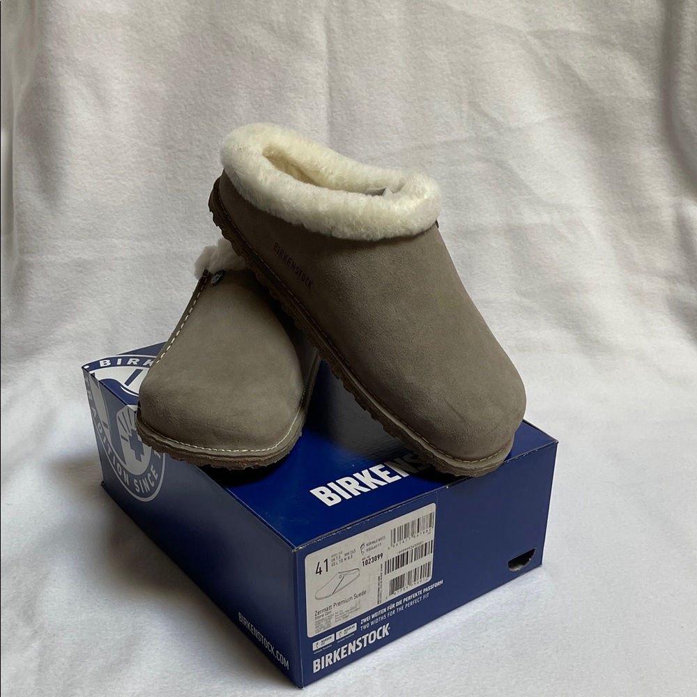 Birkenstock Zermatt Premium Suede with Shearling Women’s 10 Men’s 8